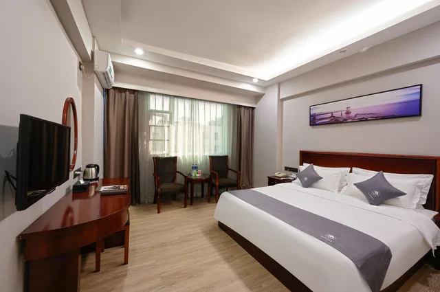 غرفة بزنس بسرير كوين، GreenTree Inn Zhuhai Changlong Airport 1/1
