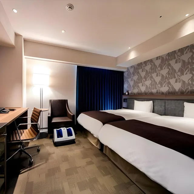 غرفة قياسية ركنية مفردة بسريرين منفصلين، Daiwa Roynet Hotel Tokushima-Ekimae 1/1