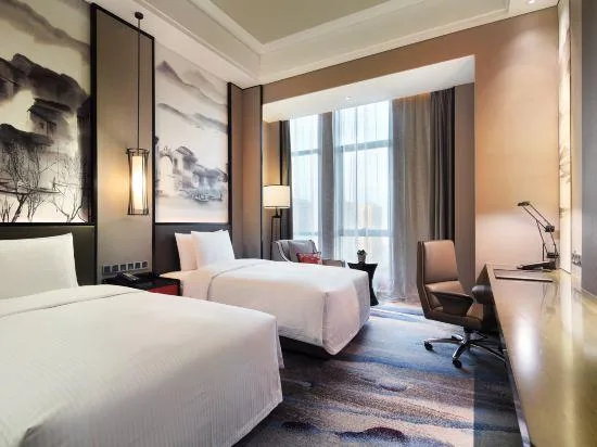 غرفة ديلوكس بسريرين، WANDA REALM YIWU 3/4