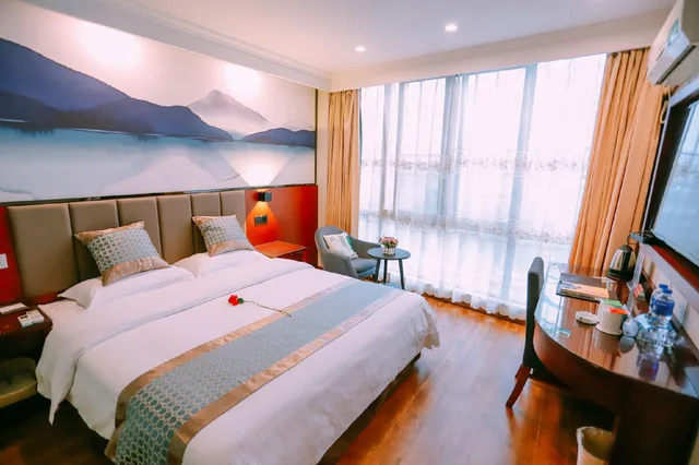 غرفة بزنس بسرير مزدوج، GreenTree Inn MaAnshan West Jiuhua Road Wanda Plaza Mengniu Diary Express Hotel 1/1
