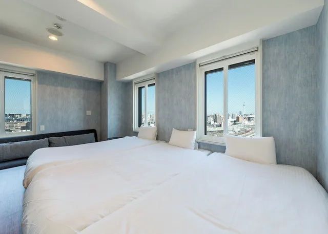 غرفة ثلاثية بثلاثة أسرّة بإطلالة على المدينة، Tokyo City View Hotel Tabata Station 4/10