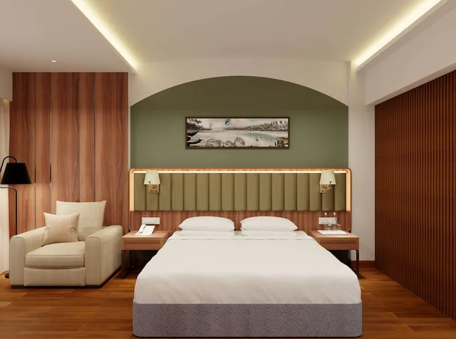 غرفة ديلوكس بسرير كينج بإطلالة على المسبح، Park Inn By Radisson Goa Candolim 8/10