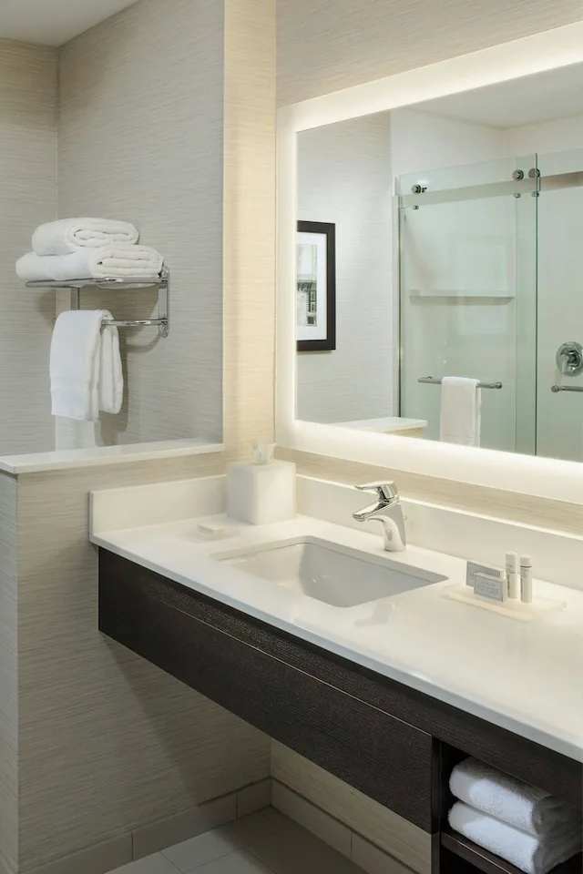 غرفة بسرير كينج لذوي الإعاقة، Fairfield Inn Suites Waterbury Stowe 2/2