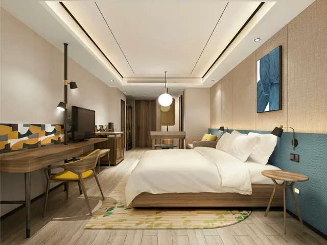 غرفة بسرير كينج لذوي الإعاقة، Hilton Garden Inn Jinzhou Central Street 1/3