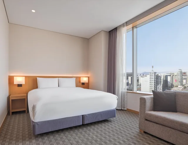 غرفة ديلوكس بسرير كينج في طابق مرتفع، Sotetsu Hotels The Splaisir Seoul Dongdaemun 7/9
