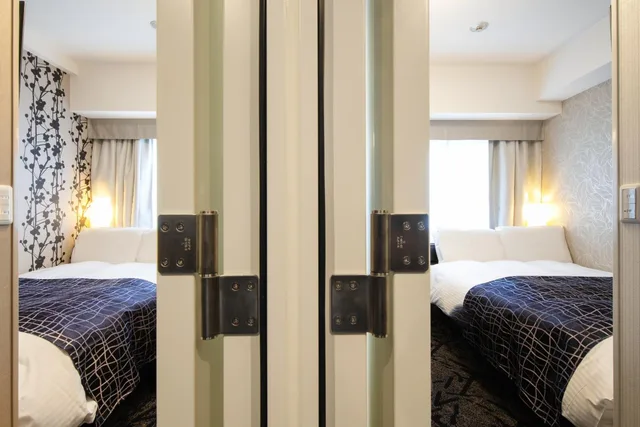غرفة متصلة صغيرة بسريرين مزدوجين، APA Hotel Tennouji-Ekimae 7/7