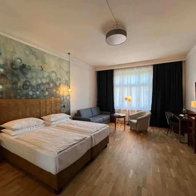 غرفة عائلية بسرير فردي، Hotel Secession an der Oper 1/10