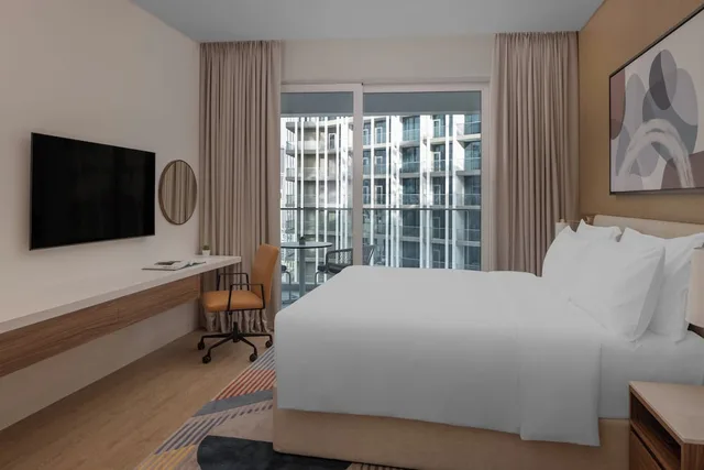 2 Bedrooms, Single Bed, Burj Khalifa View, Kitchen، Staybridge Suites Dubai Business Bay 3/4