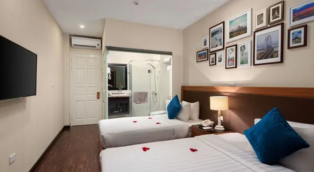 غرفة ديلوكس بسريرين منفصلين بإطلالة على المدينة، Golden Moon Suite Hotel 4/5