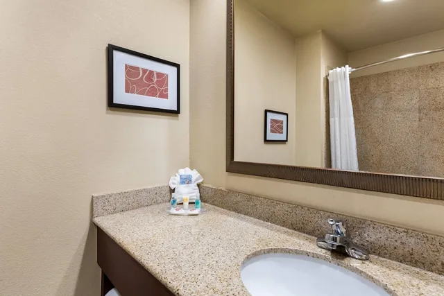جناح بسرير كينج مع أريكة لذوي الإعاقة، Comfort Suites Yukon SW Oklahoma City 1/1