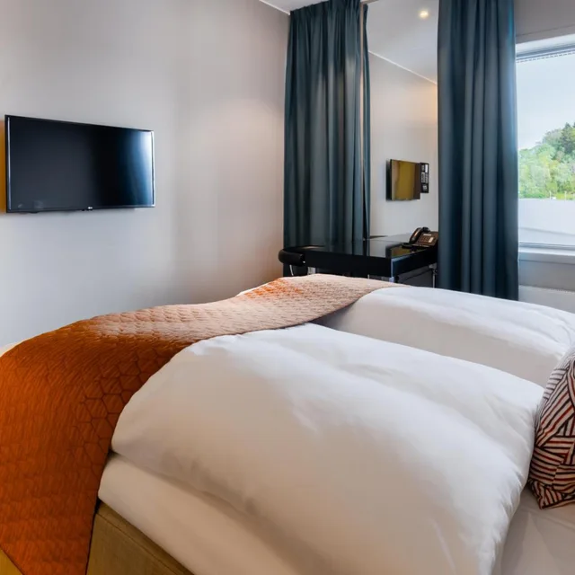غرفة قياسية بسرير مزدوج أو سريرين منفصلين، Clarion Hotel Bergen Airport 5/10