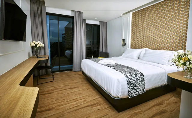 غرفة ديلوكس بسرير مزدوج أو سريرين منفصلين، Chezzotel Pattaya 1/1