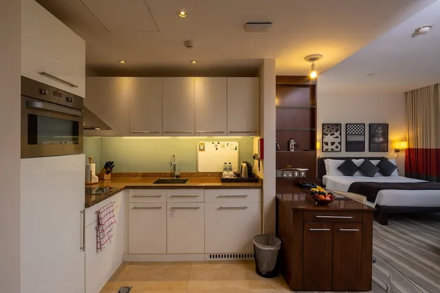 جناح بغرفتي نوم بمطبخ، Staybridge Suites Abu Dhabi Yas Island 10/10