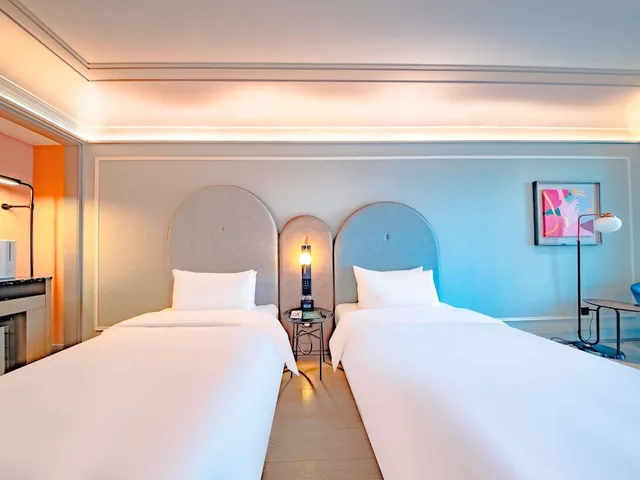 غرفة قياسية بسريرين منفصلين، Mercure Lanzhou Downtown 4/8