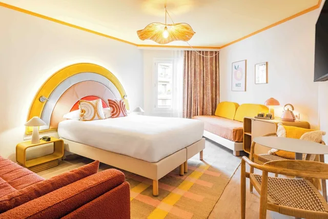 غرفة عائلية رباعية بسرير كوين وسريرين منفصلين، Nice Pam Hotel 2/6