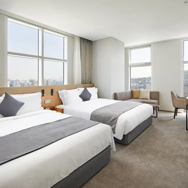 غرفة ديلوكس بسريرين منفصلين، MD Hotel Doksan 1/3