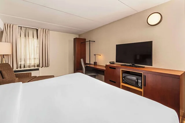 غرفة بسرير كينج يُسمح فيها بالحيوانات الأليفة في الطابق الأرضي، Comfort Inn Cambridge - Highway 401 2/7