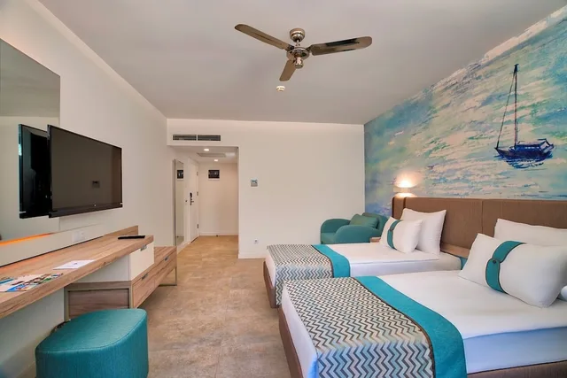 غرفة قياسية بسريرين منفصلين بإطلالة على البحر، Pirates Beach Club All Inclusive 8/10