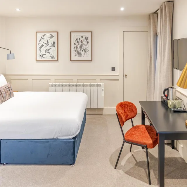 غرفة ديلوكس بسرير مزدوج، Brooks Hotel Edinburgh 3/9