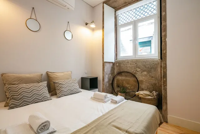شقة عائلية بسريرين منفصلين بغرفتي نوم مع أريكة، Indulge Porto Flats 1/4