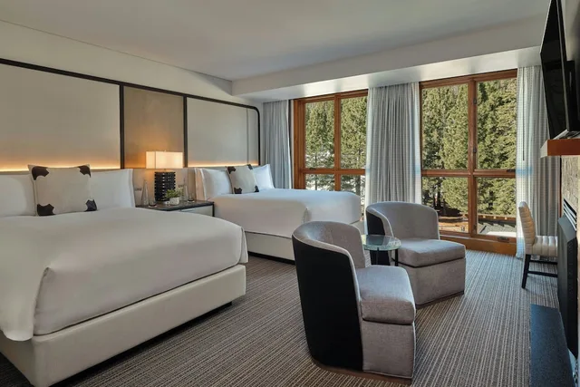 غرفة بسريرين كوين بإطلالة على الجبل، The Ritz Carlton Lake Tahoe 1/10