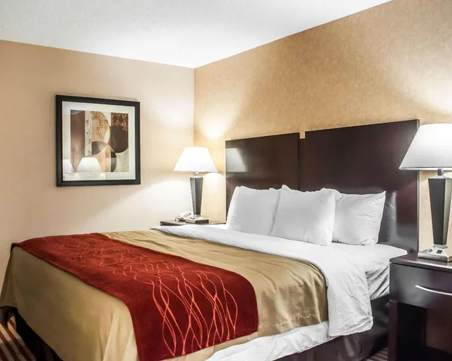 غرفة بسرير كينج بحوض جاكوزي، Quality Inn Dunkirk NY 5/9