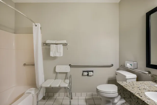 Efficiency, Suite, Queen Bed, Bathtub, Accessible، MainStay Suites Joliet I-55 7/7