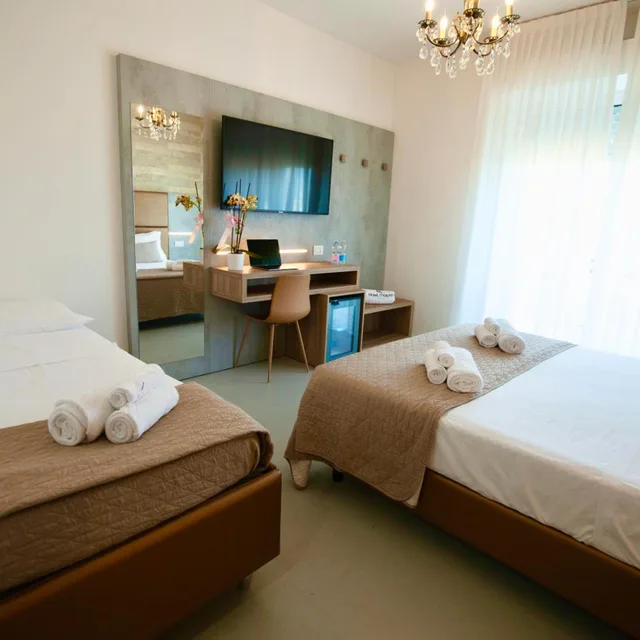 غرفة ديلوكس ثلاثية بإطلالة على البحر، Hotel Maestri 10/10