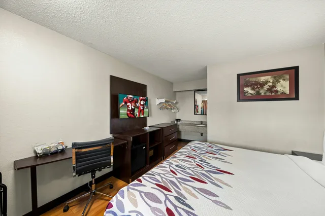 Non-Smoking Deluxe 1 King Bed, Micro-Fridge, Red Roof Inn Dallas - DFW Airport North 3/6