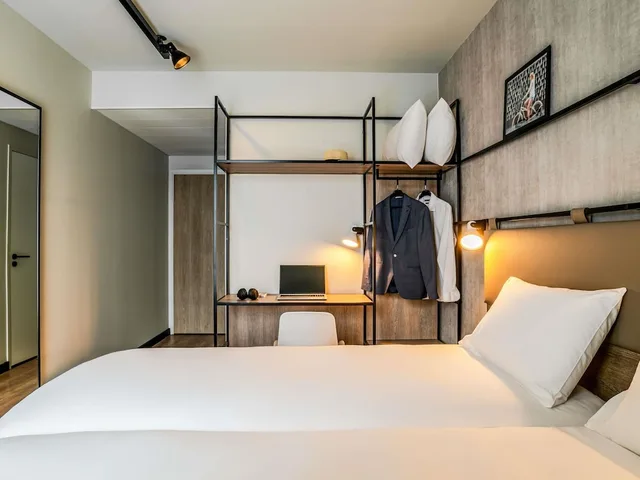 غرفة قياسية بسريرين منفصلين، Ibis Bordeaux Nord Carbon Blanc 3/6