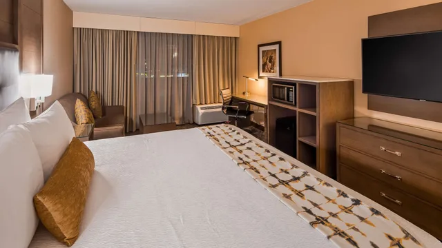 غرفة قياسية بسرير كينج مع أريكة، Best Western Plus Kansas City Sports Complex Hotel 1/7