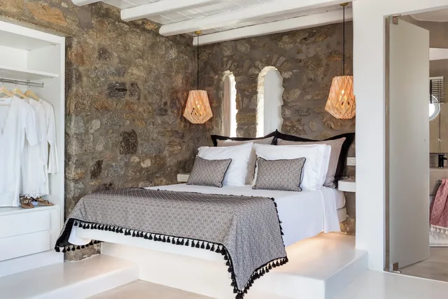 Suite, Queen Bed, Sea View, Shared Pool, Corner، Mykonos No5 Suites and Villas 5/6
