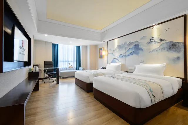 غرفة بسرير مزدوج أو سريرين منفصلين، Pasonda Hotel Foshan 2/2