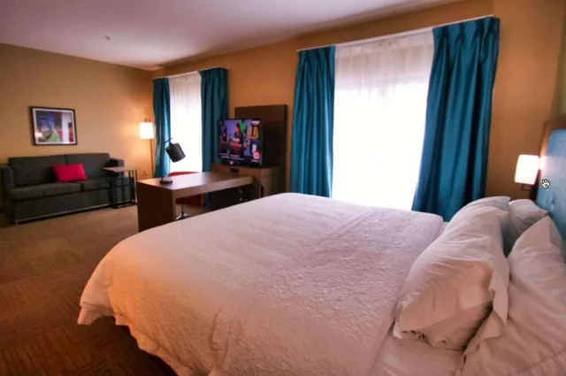 استوديو بسرير كينج مع أريكة لذوي الإعاقة، Hampton Inn & Suites Jacksonville - Beach Boulevard/Mayo Clinic Area 1/10