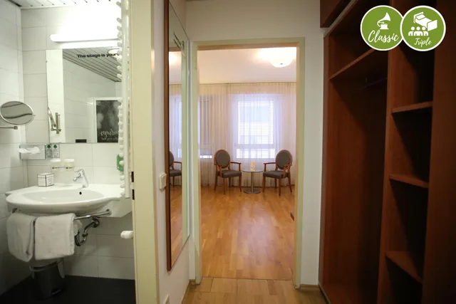 غرفة كلاسيكية ثلاثية بسرير فردي، arte Hotel Wien Stadthalle 9/10