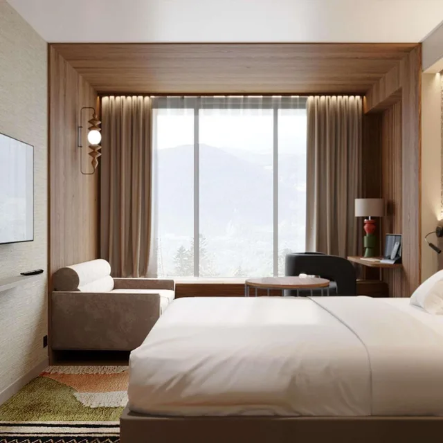 غرفة كلاسيكية بسرير مزدوج بإطلالة على الجبل مع أريكة، Mercure Szczyrk Resort 4/8