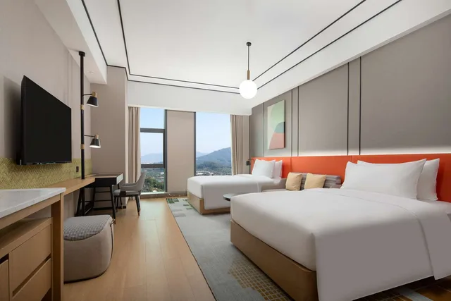 غرفة بسريرين منفصلين في طابق مرتفع، Hilton Garden Inn Shenzhen Guangming Hongqiao Park 2/2