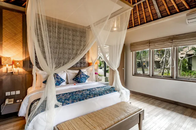 غرفة بريميير بإطلالة على الحديقة، Nirwana Beach And Resort 3/8