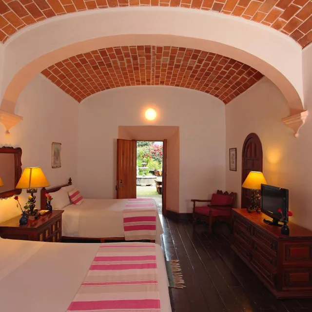 غرفة قياسية بسريرين منفصلين، Posada Del Tepozteco Hotel 6/6