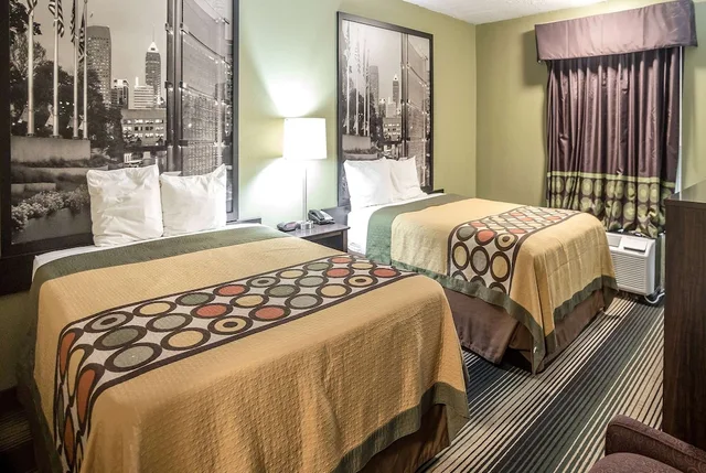 غرفة قياسية بسريرين كوين، Super 8 by Wyndham Indianapolis South 6/7