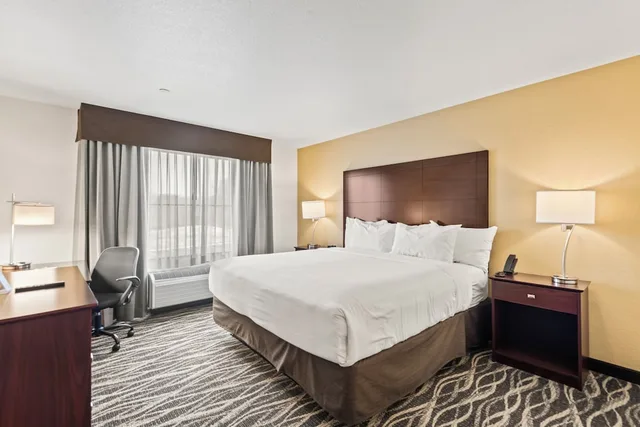 غرفة بسرير كينج بإطلالة على البحيرة لذوي الإعاقة، Cobblestone Hotel & Suites - Two Rivers 3/5