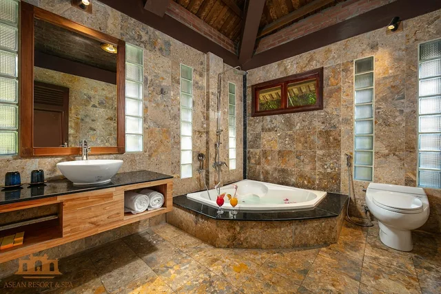 Suite, Bungalow, Triple, 1 Queen and 1 Single Bed, Garden View، ASEAN Resort - Shiki Onsen & Spa 4/4