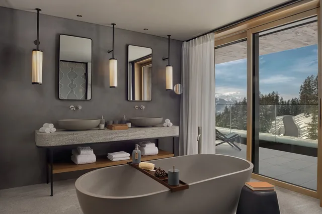 جناح بسرير كينج بشرفة، Six Senses Crans Montana 7/7