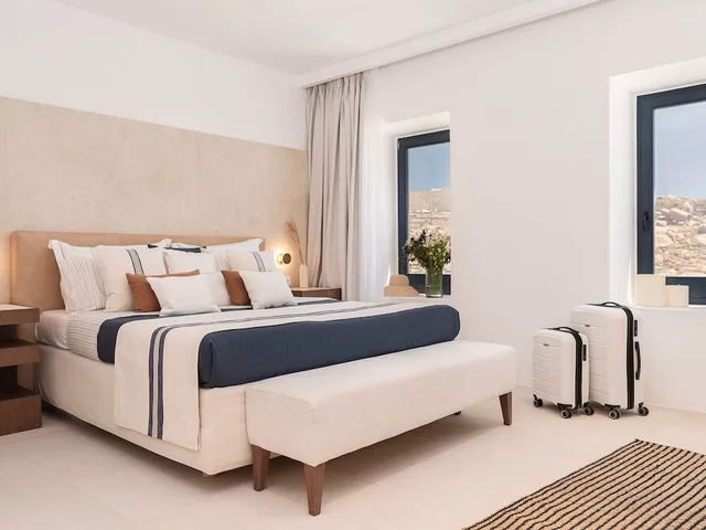 فيلا غراند بسرير كينج بغرفة نوم واحدة مع أريكة، Cali Mykonos 2/6