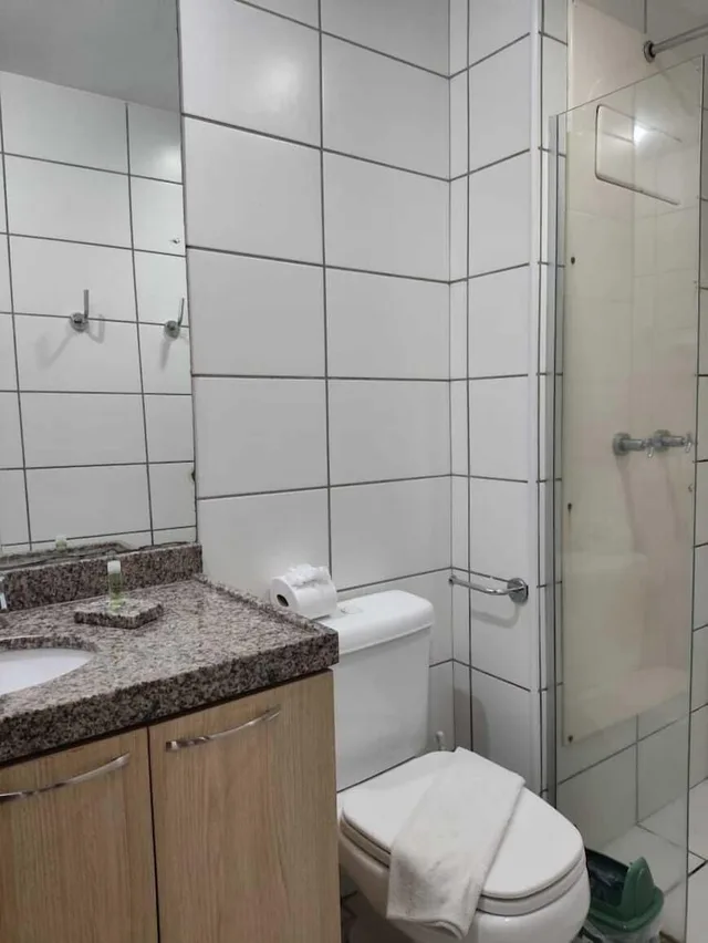 شقة اقتصادية بغرفتي نوم مع سرير سحّاب إضافي مع أريكة في طابق منخفض، Vip Beira Mar Residence 10/10
