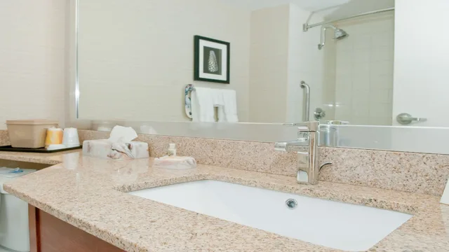 جناح بسرير كينج مع أريكة بمنطقة جلوس، Holiday Inn Oakville Centre 5/6