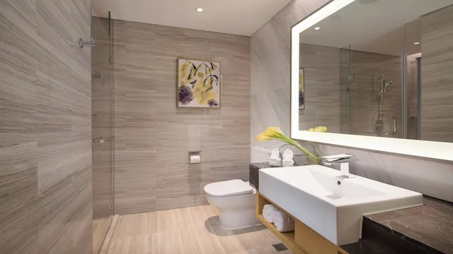 غرفة قياسية بسريرين منفصلين بإطلالة على البحيرة، HOLIDAY INN SUZHOU TAIHU LAKE 2/3