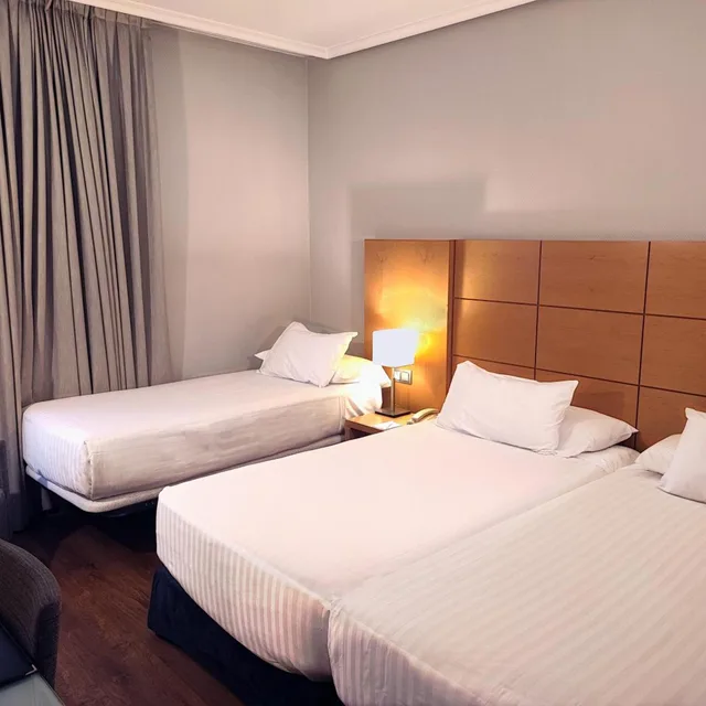 غرفة قياسية بسرير مزدوج مع سرير إضافي، Silken Ciudad de Vitoria Hotel 3/7