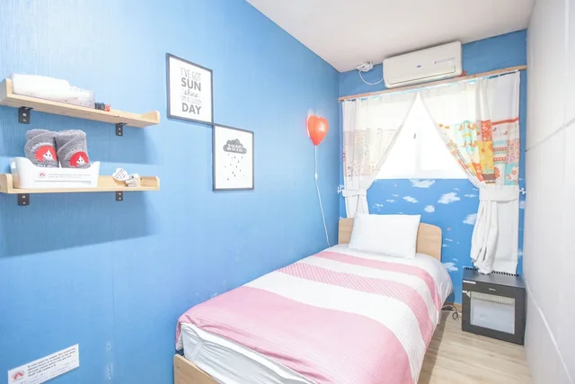 غرفة قياسية مفردة بسرير فردي بحمام مشترك، Hongdae Style Guesthouse 1/10