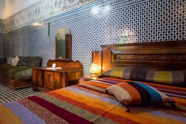 غرفة بسرير مزدوج، Riad Les Chrifis 1/2